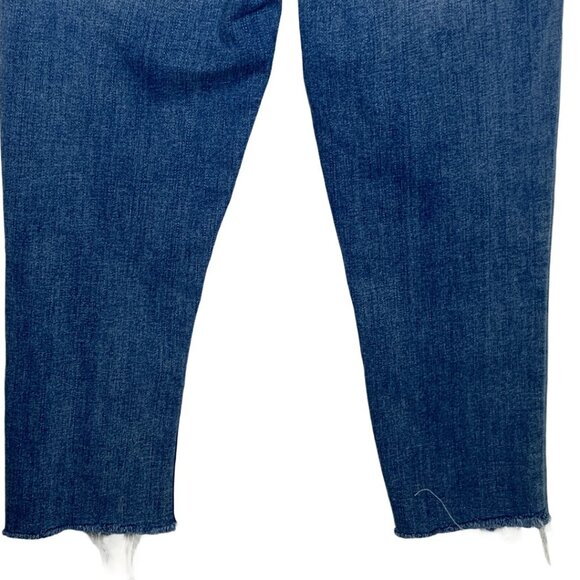 BDG Urban Outfitters High Rise Crop Skinny Jeans Size 28 Blue Stretch - Picture 7 of 12